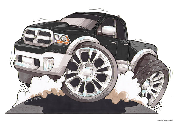 Dodge Ram 1500 Black Pickup (SKU3258)