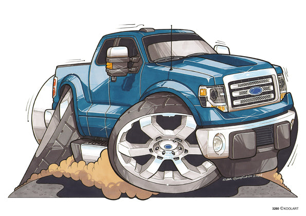 Ford F-150 Blue Pickup (SKU3260)