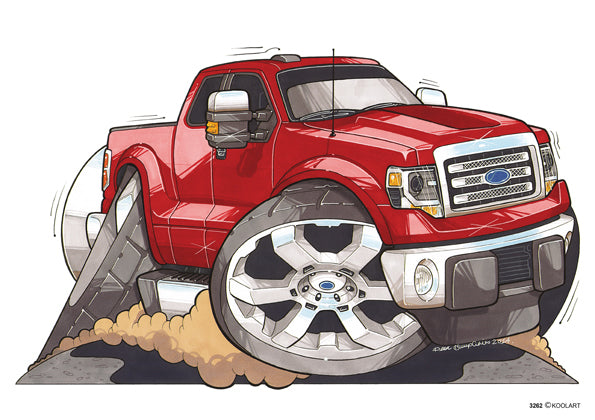 Ford F-150 Red Pick Up (SKU3262)