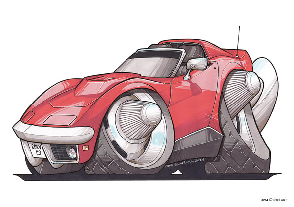 Chevrolet Corvette C3 Red (SKU3264)