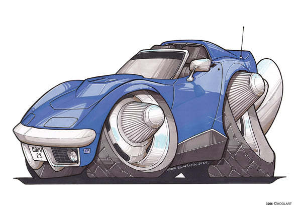 Chevrolet Corvette C3 Blue (SKU3266)