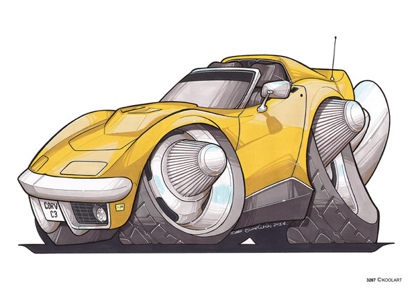 Chevrolet Corvette C3 Yellow (SKU3267)