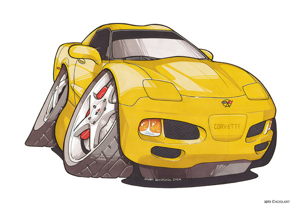 Chevrolet Corvette C5 Yellow (SKU3273)