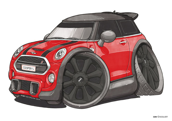 Mini Cooper S Red/Black (SKU3286)