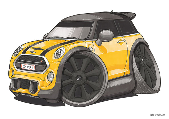 Mini Cooper S Yellow/Black (SKU3287)