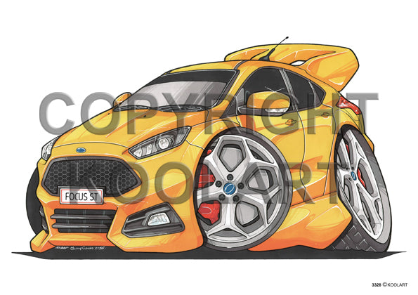 Ford Focus ST Yellow (SKU3328)