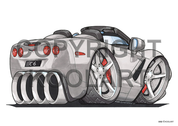 Chevrolet Corvette C6 Silver (SKU3332)