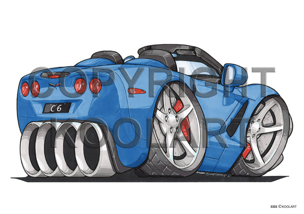 Chevrolet Corvette C6 Blue (SKU3333)