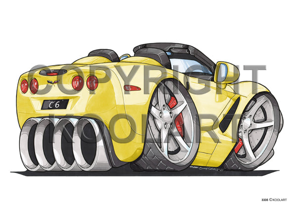 Chevrolet Corvette C6 Yellow (SKU3335)