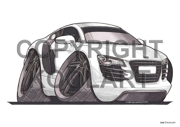 Audi R8 White (SKU3336)