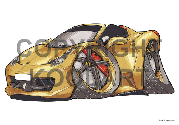 Ferrari 458 Gold (SKU3349)