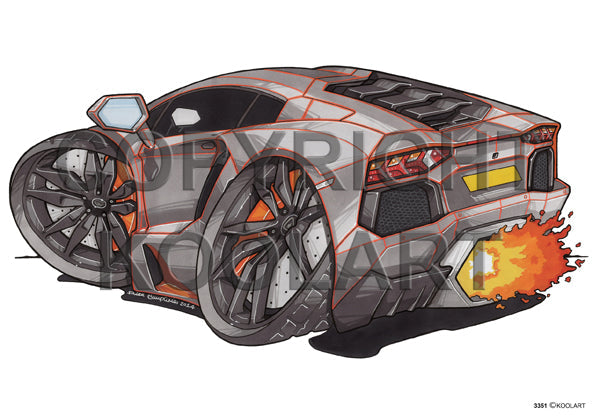 Lamborghini Aventador Silver (SKU3351)