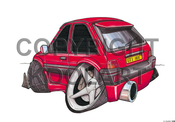Austin Rover MG Metro GTi Red (SKU338)