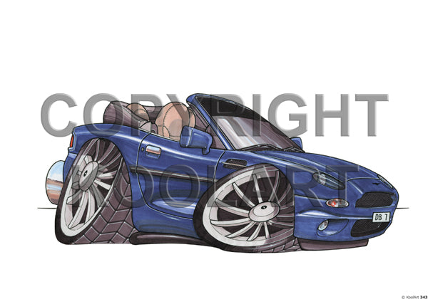 Aston Martin DB7 Blue (SKU343)