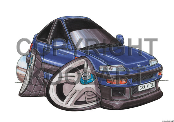 Honda CRX Blue (SKU357)
