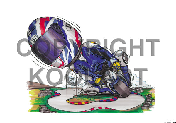 Mini Moto Blue / White (SKU361)