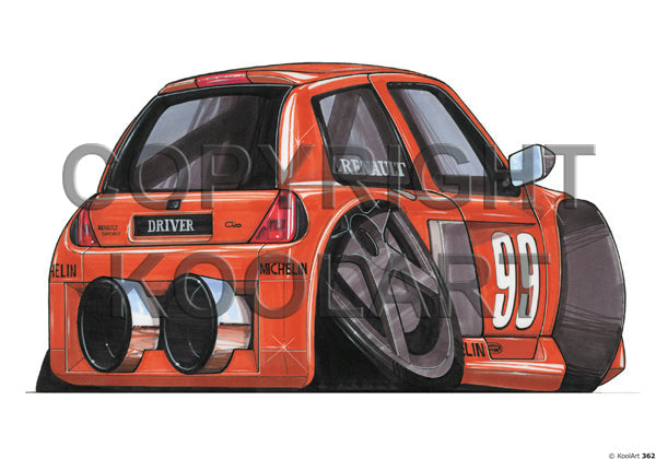 Renault Clio Racer Orange (SKU362)
