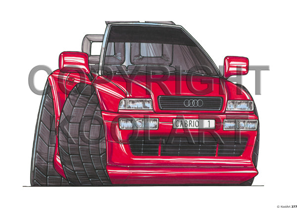 Audi 80 Cabrio Red (SKU377)