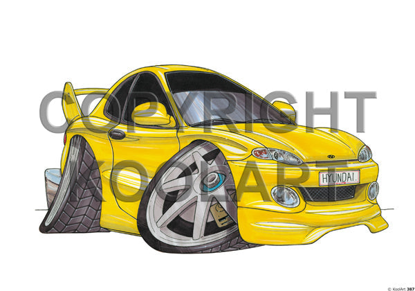 Hyundai Coupe Yellow (SKU387)