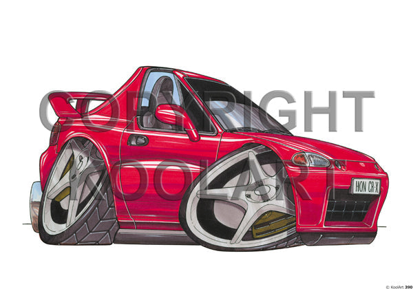 Honda CRX Targa Red (SKU390)