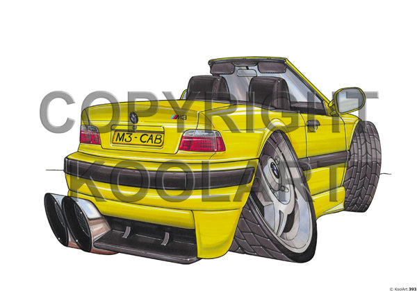 BMW M3 Cabrio Yellow (SKU393)