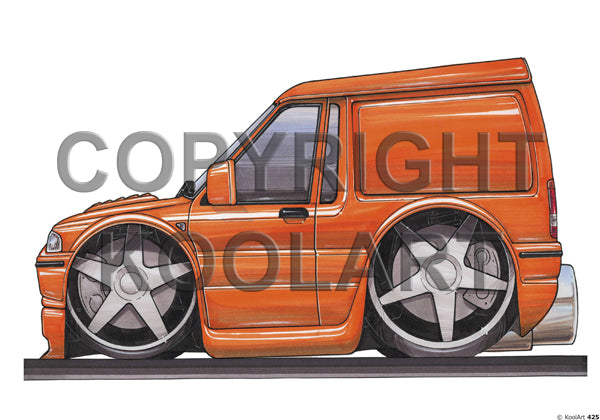 Ford Escort Van Orange (SKU425)