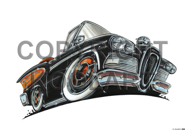 Ford Edsel Citation '58 Black / Orange (SKU486)