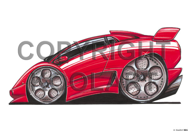 Lamborghini Diablo SV Red (SKU501)