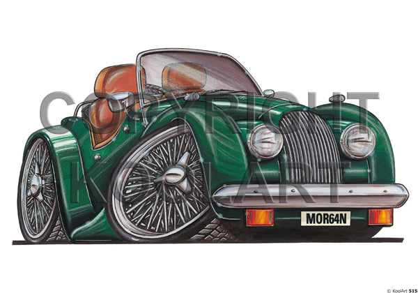 Morgan 2 Seater (V8 Cabrio) Green / Brown Interior (SKU515)