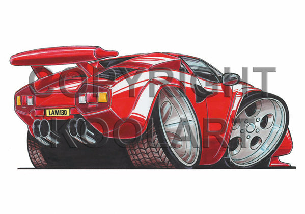 Lamborghini Countach Red (SKU523)