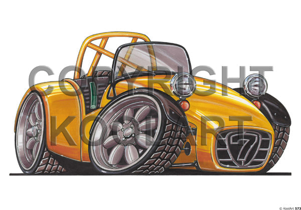 Caterham 7 Yellow (SKU573)
