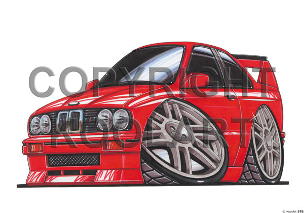 BMW E30 M3 Red (SKU576)