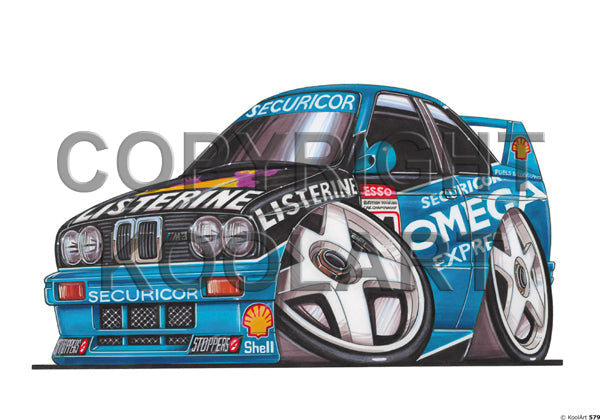 BMW E30 M3 Touring Car Listerine/Omega Livery (SKU579)
