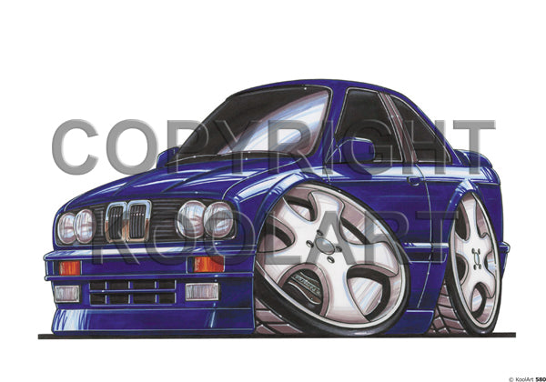 BMW E30 Blue (SKU580)