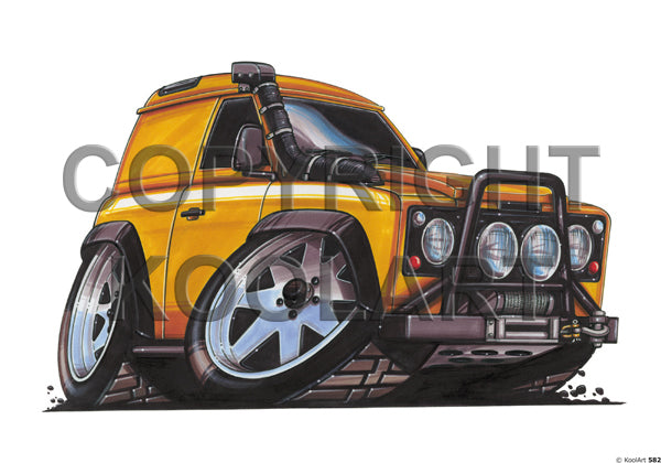Land Rover Defender Yellow (SKU582)