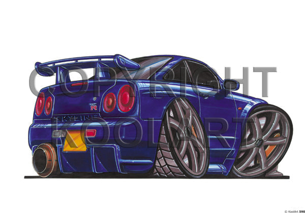 Nissan Skyline GTR Blue (SKU590)
