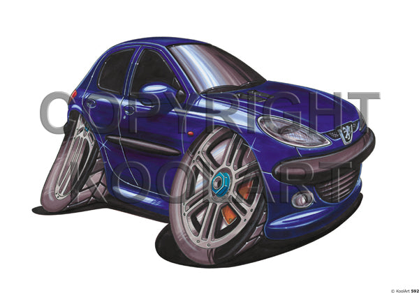 Peugeot 206 Blue (SKU592)
