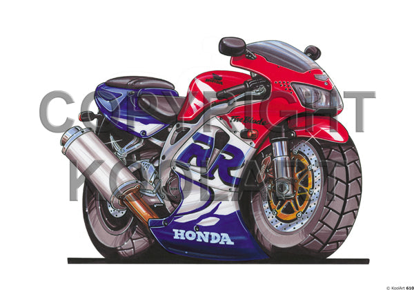 Honda Fireblade CBR900RR Red / White / Blue (SKU610)