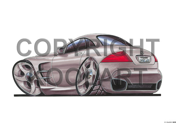 Mercedes SLR Vision (Back) Silver (SKU622)