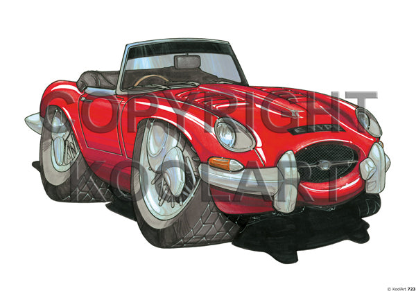 Jaguar E-Type Red (SKU723)