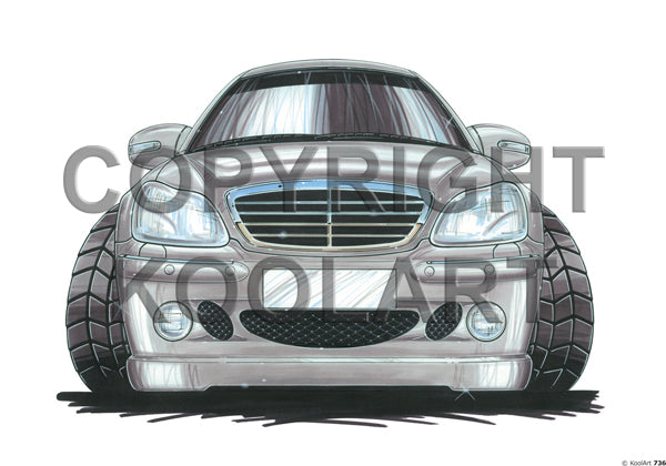 Mercedes 500 Silver (SKU736)