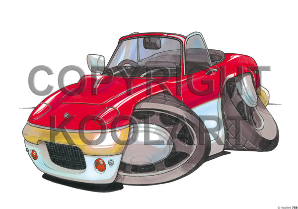 Lotus Elan S2 Red / White / Gold (SKU758)