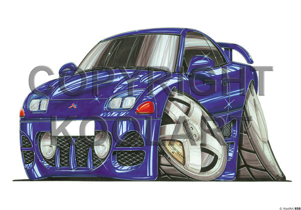 Mitsubishi 3000 GT Blue (SKU858)