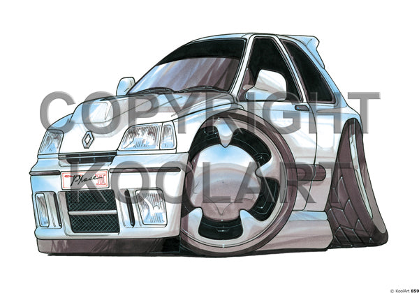 Renault 5 Phase II White (SKU859)