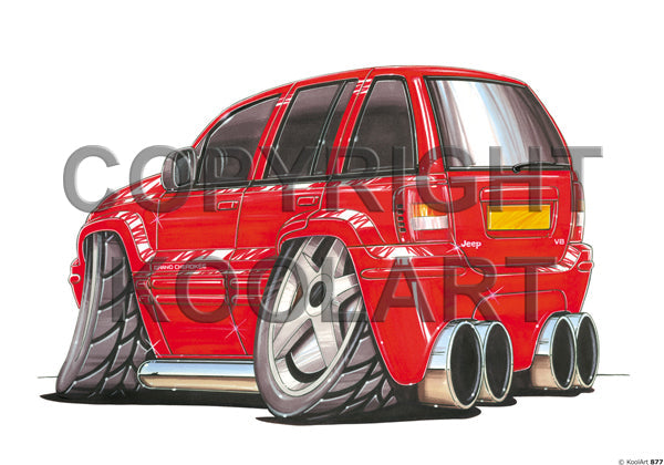 Chrysler Jeep Cherokee V8 Red (SKU877)
