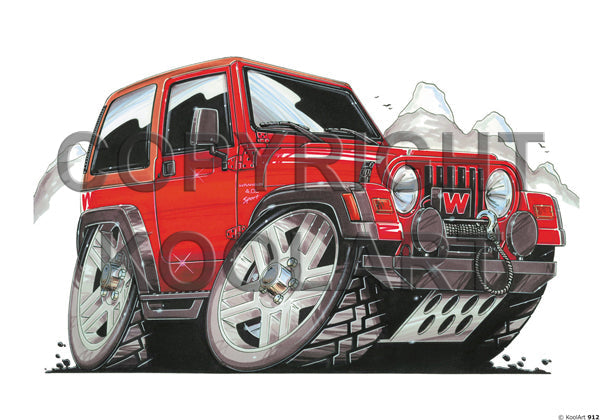 Chrysler Jeep Wrangler 4.0L Red (SKU912)