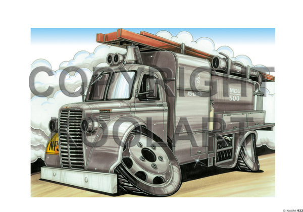 Dodge Fire Truck Grey (SKU922)
