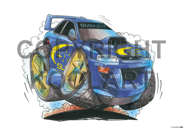 Subaru Impreza Blue / Yellow (SKU950)