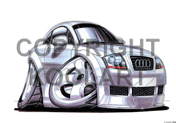 Audi TT (Front) Silver (SKU970)