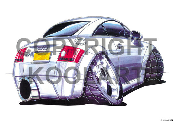 Audi TT (Back) Silver (SKU971)
